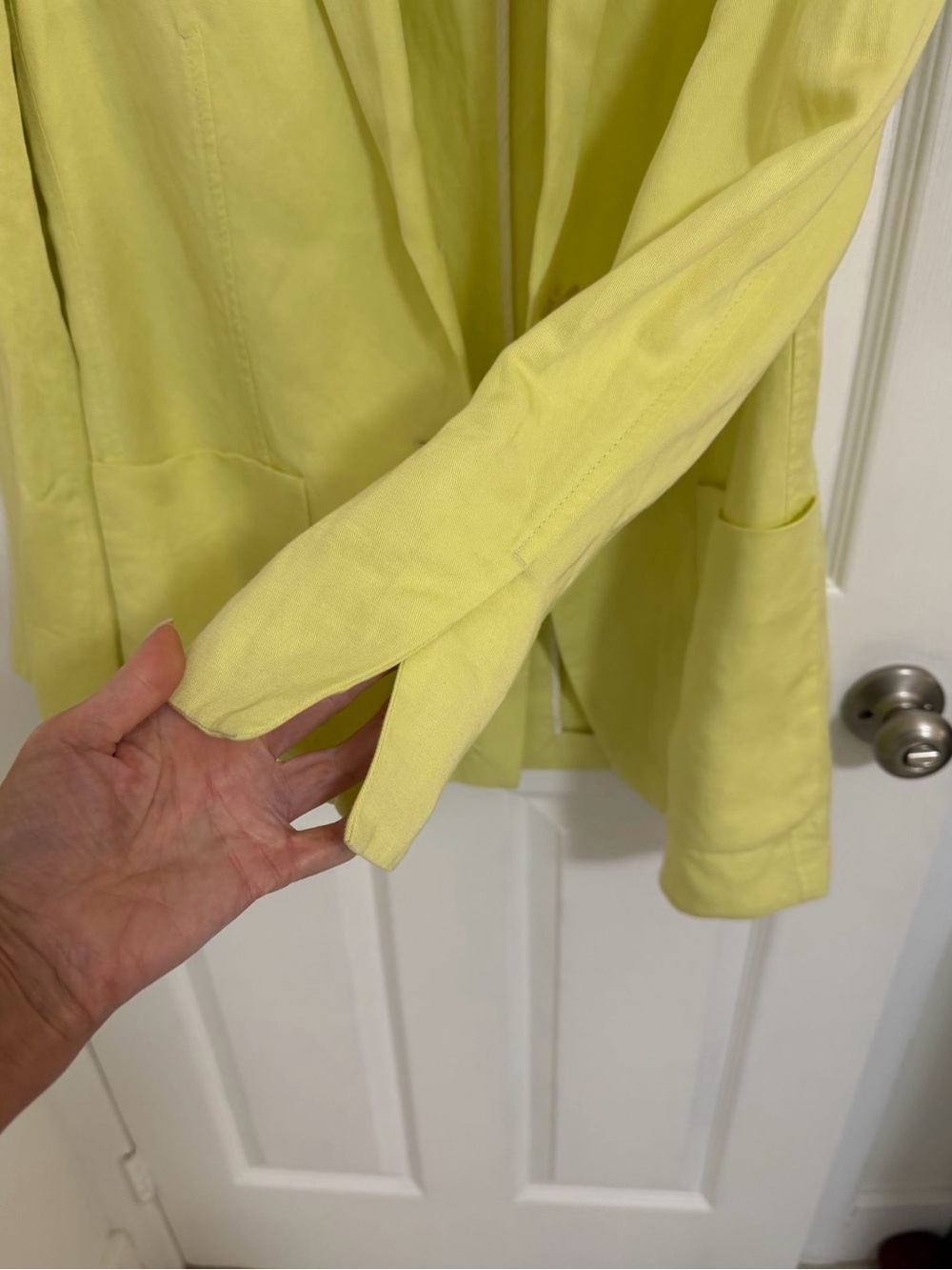 Boss Yellow Linen Blend Relaxed Blazer - Picture 5 of 7